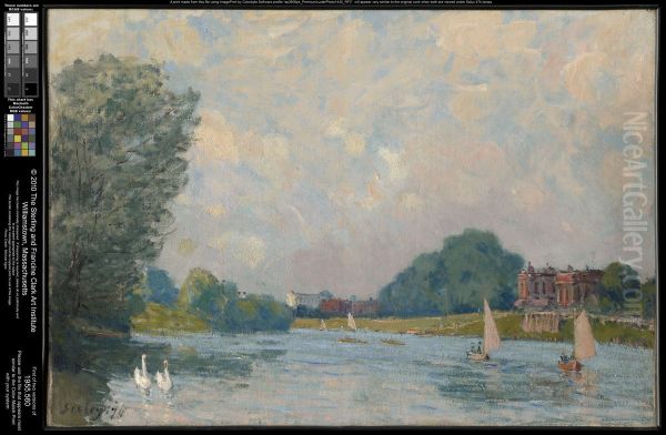 The Thames at Hampton Court - view 1