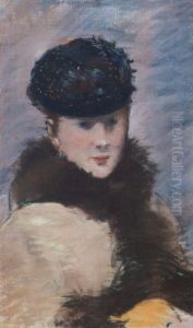 Mery Laurent au petit chapeau by Edouard Manet