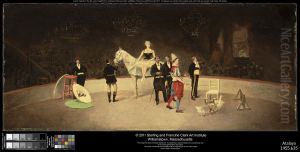 Circus Scene by Enrique Atalaya