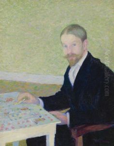 Portrait Of The Artist, Wiiliam Hart, Giverny by Theodore Butler