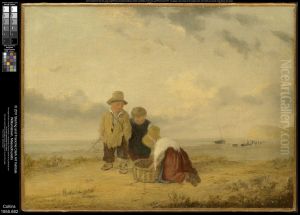 Children on the Beach by William Collins