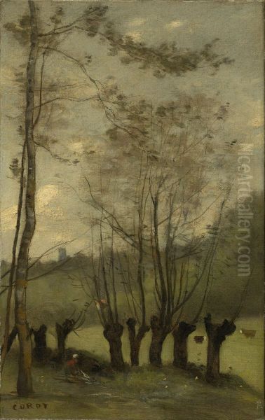 Meadow with Willows, Monthlery - view 1