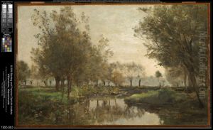 The Creek by Charles-Francois Daubigny