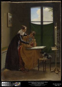 The Drawing Lesson by Pierre Duval Le Camus