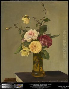 Roses in a Vase by Henri Fantin-Latour