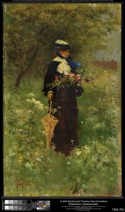 Woman with Flowers Woman with Flowers