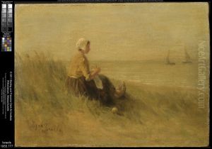 Woman on the Shore by Jozef Israels