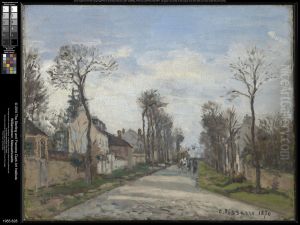 Route de Versailles, Louveciennes by Camille Pissarro