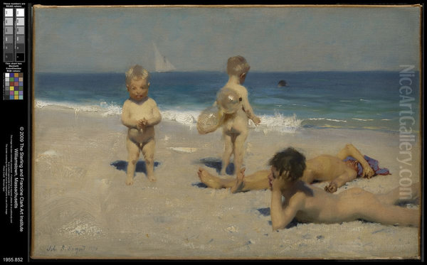 Neapolitan Children Bathing - view 1