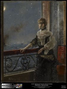 Moonlight (Au clair de la lune) by Alfred Stevens