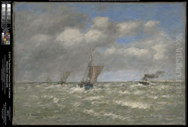 Boats Returning to Port, Trouville - view 1