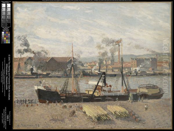 Port of Rouen, Unloading Wood - view 1