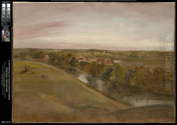 Stratford Saint Mary from the Coombs - view 1