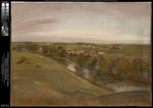 Stratford Saint Mary from the Coombs by John Constable