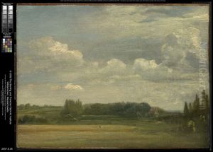 East Bergholt Common, View toward the Rectory by John Constable