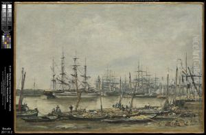 Bordeaux, the Quais by Eugene Louis Boudin