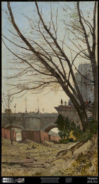 View of the Pont Neuf and of the Western Point of the Ile de la Cite from the Banks of the Seine - view 1