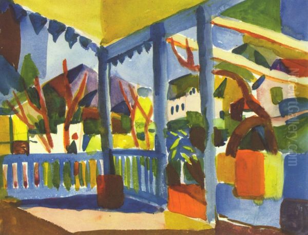 Terrasse des Landhauses in St. Germain - view 1