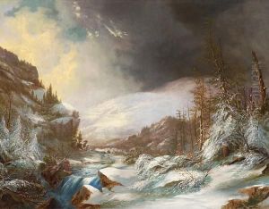 A Cascading Stream Through Snow-coveredmountains A Cascading Stream Through Snow-coveredmountains
