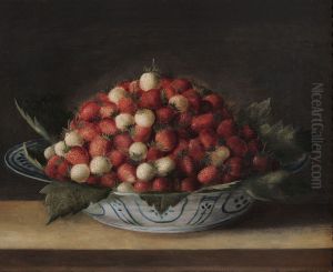 Bowl of Strawberries by Sebastian Stoskopff