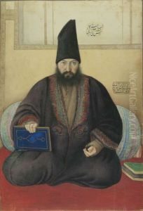 Portrait of Nawab (Vice-Regent) Khusraw Khan by Mirza Abolhassan Khan Ghaffari
