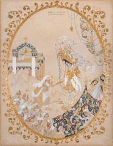 Shaikh San'an and the Christian Maiden by Mohammad Hossein Mosavvar-ol-Molki