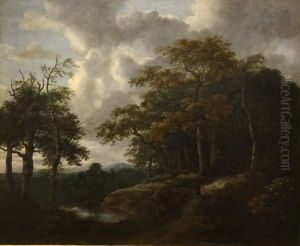 Entree de foret by Jacob Van Ruisdael