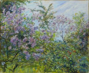 Blossoming Lilac by Max Slevogt