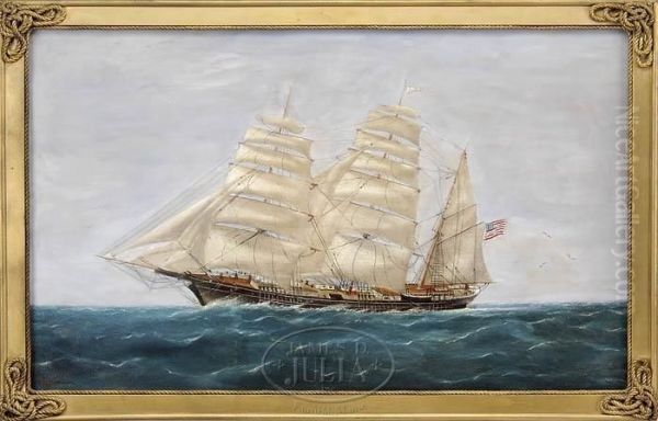 Portrait Of An American Clipper Ship - view 1