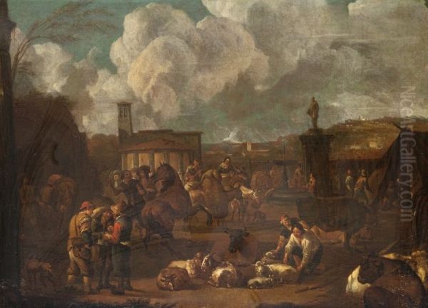 Cattle Market in Italy - view 1