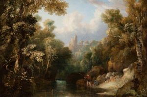 Rosslyn Castle from the Glen