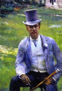 Portrait d'Octave Maus en dandy