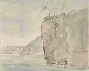 Coastal Landscape near Sorrento by Johan Wilhelm Ludwig Dahl
