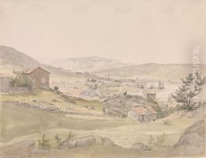 View of Drammen from Kobberviksberget