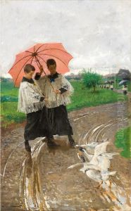 The Return from the Festival by Mose Bianchi
