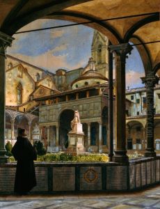 La Cappella dei Pazzi; Il chiostro di Santa Croce a Firenze
