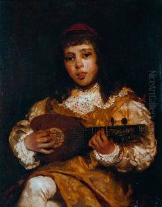 Paggetto con mandolino