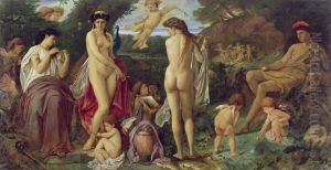 Das Urteil des Paris by Anselm Friedrich Feuerbach