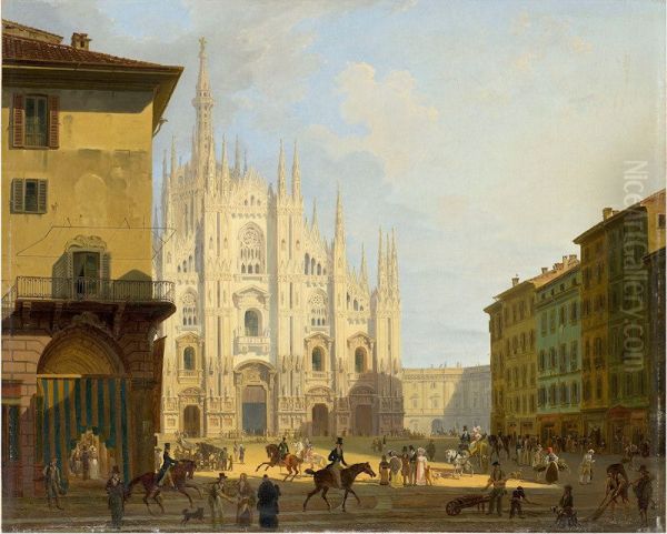 Veduta di piazza del Duomo in Milano - view 1