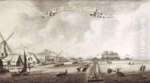Oil refinery (traankokerij) in Oostzaan by Adriaen Van Salm