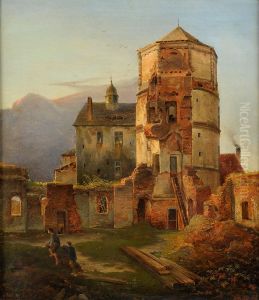Burgruinen by Carl Adloff