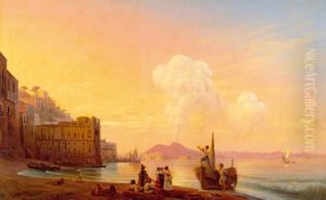Naples with a poet amongst fishermen by Ivan Aivazovsky