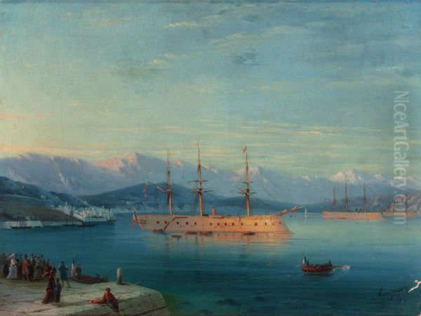 French Ships Departing the Black Sea - view 1