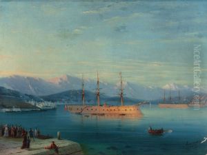 French Ships Departing the Black Sea by Ivan Aivazovsky