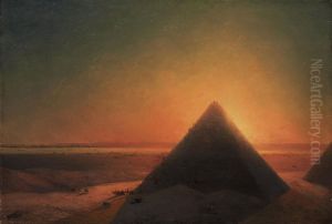 <<Velikaa Piramida v Gize>> by Ivan Aivazovsky