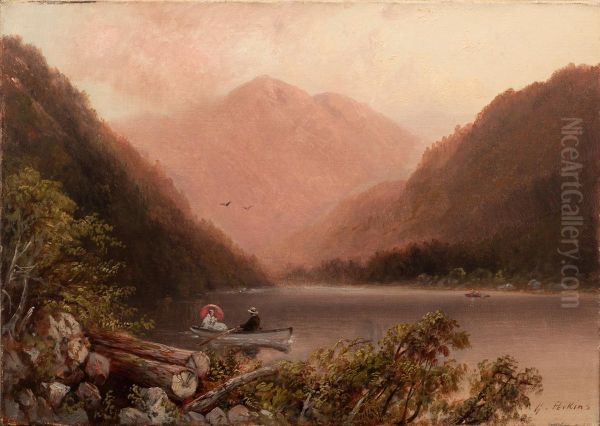 View of a Mountain Lake II - view 1