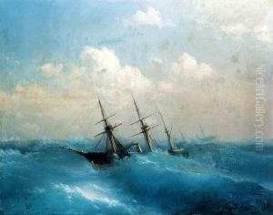 Storm. by Ivan Aivazovsky