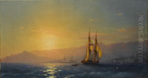 <<Zakat na more>> by Ivan Aivazovsky