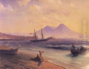 Fishermen Returning Near Naples by Ivan Aivazovsky