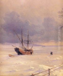Frozen Bosphorus Under Snow (detail)